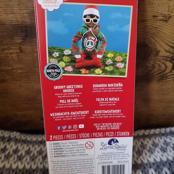 The Elf on the Shelf Claus Couture GROOVY GREETING HOODIE Brand New in Box - Picture 2 of 2